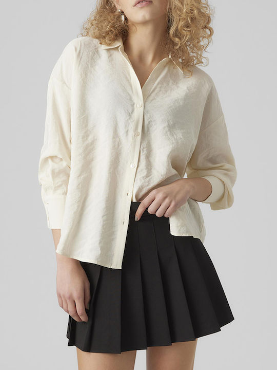 Vero Moda Γυναικείο Πουκάμισο Бял