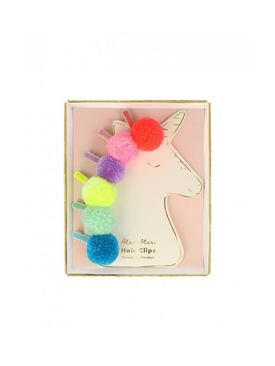 Meri Meri Set of Kids Hair Clips with Hair Clip Unicorn 6pcs