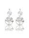 Mentzos Earrings Dangling made of Silver