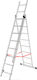 AWTools Vielfachzweckleiter aus Aluminium 3x8 mit maximaler Höhe von 3.79m