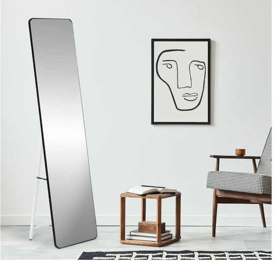 Modernhome Ορθογώνιος Μαύρος 138x38.5cm