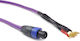Melodika Καλώδιο Ηχείου 2x Spade - Speakon male 1m