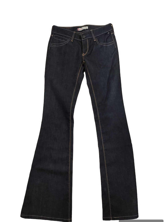 Levi's Women's Fabric Trousers in Bootcut Fit Blue Black