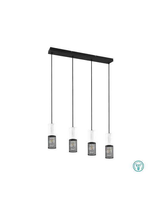 Trio Lighting Tosh Pendant Light White Rail for...