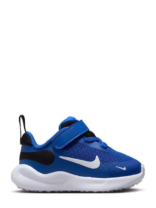Nike Revolution Kinder Sneakers mit Klettverschluss Blau FB7691