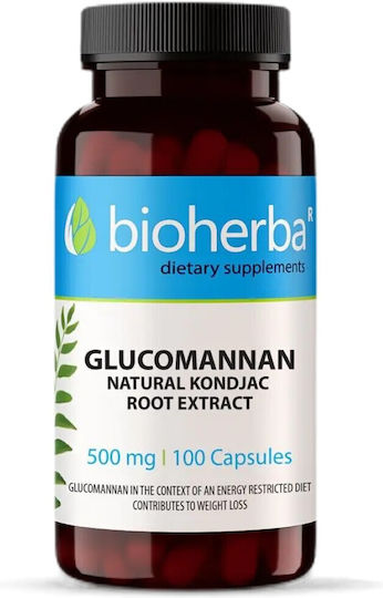 Bioherba Glucomannan Natural Konjack Root Extract 560мг 100 капси