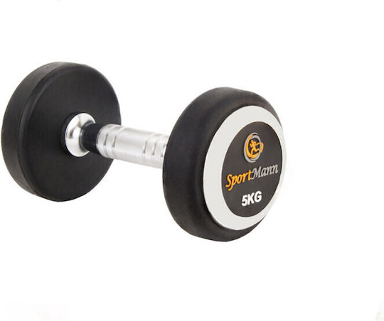 Sportmann Дъмбел Кръгла Гумен 1 x 5кг