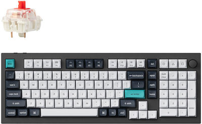 Keychron Q5 Max Ασύρματο Gaming Μηχανικό Πληκτρολόγιο με Gateron Jupiter Red διακόπτες και RGB φωτισμό (Αγγλικό US) Q5M-M1