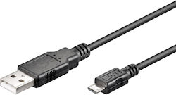 Microconnect Micro-USB-Kabel Regulär USB 2.0 zu micro USB Länge 1.8m Schwarz