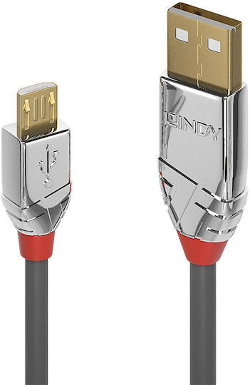 Lindy Regulär USB 2.0 auf Micro-USB-Kabel Gray 5m (36654) 1Stück