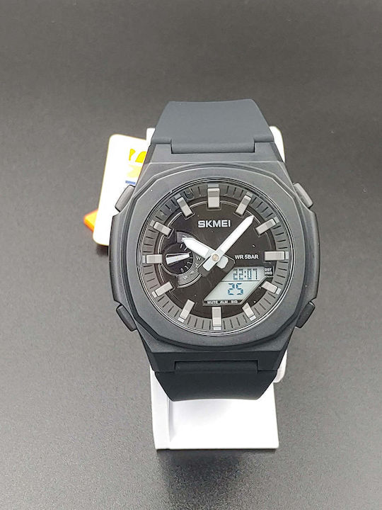 Men's Watch 46mm Chronograph Battery with Black...