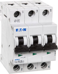 Eaton Siguranță automată 25A Tripolară AC 278913