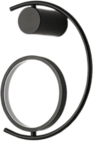 H27 Modern Wall Lamp with Integrated LED and Warm White Light Black 30x30x27cm