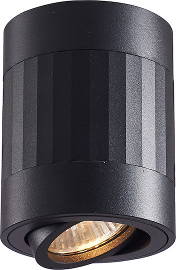 Eco Light Ohn-5c Einzel Spot mit Fassung GU10 in Schwarz Farbe