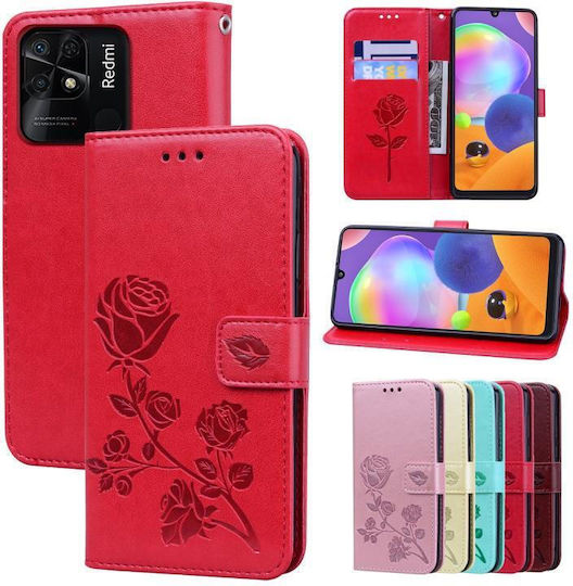 Embossed Портмоне Кожа / Изкуствена кожа / Силикон Розов (Redmi 10C)