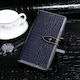 Idewei Crocodile Texture Horizontal Book Leather Blue (Galaxy J5)
