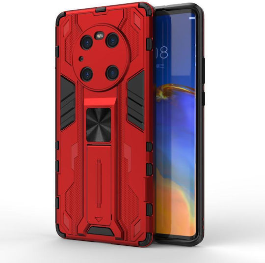 Supersonic Umschlag Rückseite Kunststoff / Silikon Rot (Huawei Mate 40 Pro)