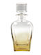 Domumart Crystal Whiskey Decanter 22cm with Stopper Honey 800ml