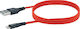 Schwaiger Braided USB-A to Lightning Cable Κόκκινο 1.2m (LPRO410501)