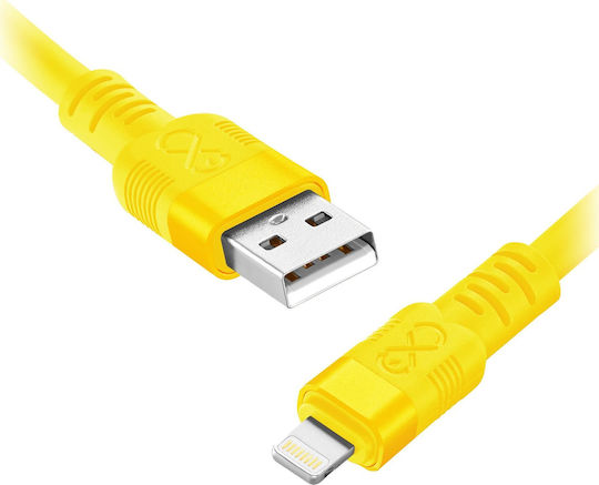 Orno Regular USB-A la Cablu Lightning 29W Galben 0.9m (CABEXCWHPLIGH0.9NMIX)