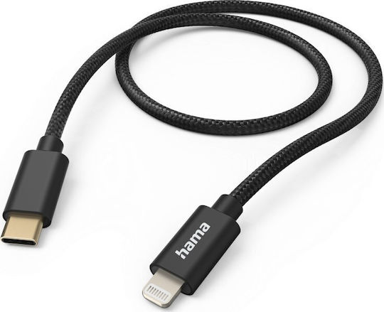 HAMA USB-C zu Lightning Kabel Schwarz 1.5m (2015460000)