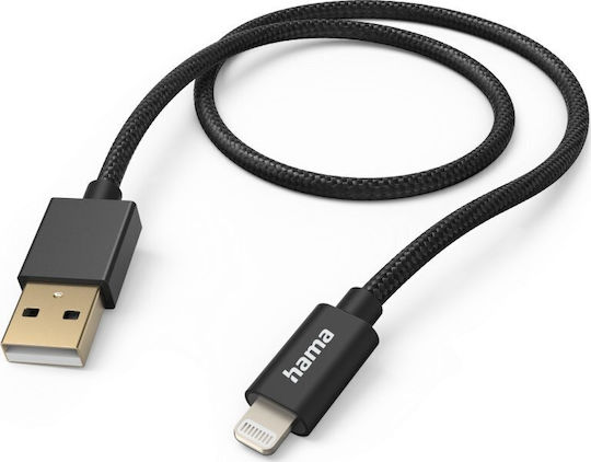 HAMA USB-A to Lightning Cable Black 1.5m (2015440000)