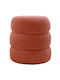 Hocker Für das Wohnzimmer Gepolstert mit Stoff Boum Coral 40x40x40cm