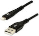 Logo Collection USB-A zu Lightning Kabel Schwarz 1m