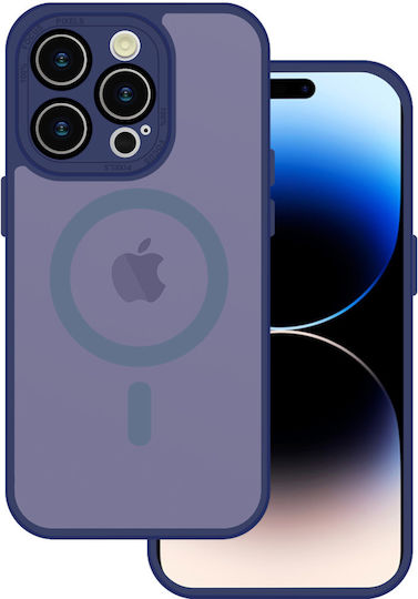 Tel Protect Umschlag Rückseite Kunststoff Marineblau (iPhone 15 Pro)