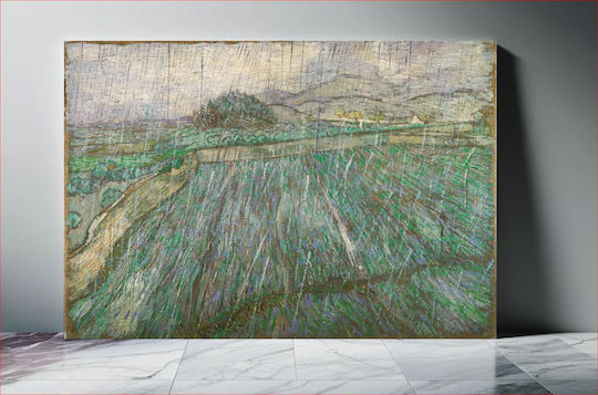 Vincent Willem Van Gogh, Dutch - Rain Картина Копие на Ван Гог Платнен 50x40см
