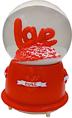 Снежна топка Love 1бр 82330.PINK Червен