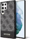 4g Stripe Collection Umschlag Rückseite Kunststoff / Silikon Schwarz (Galaxy S23 Ultra)