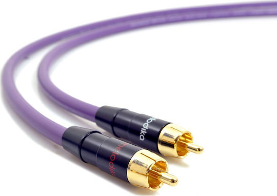 Melodika Cable RCA male - RCA male 0.5m