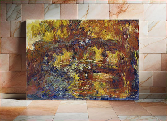 Claude Monet's The Japanese Footbridge (ca. 1920–1922) Painting on Canvas 100x70cm