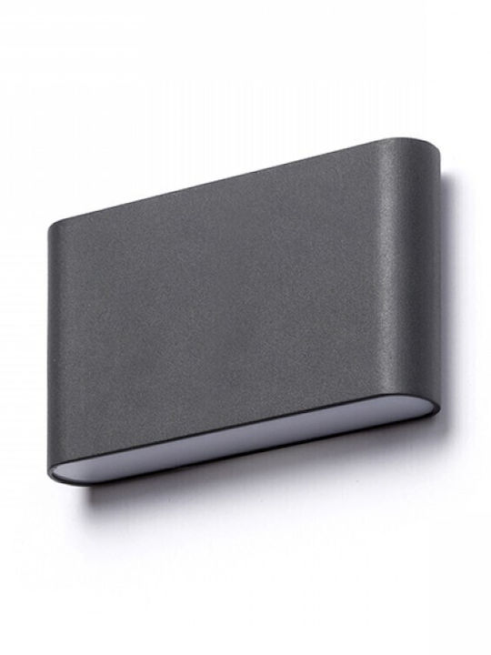 Rendl Light Studio Choix 175 Wall-Mounted Outdoor Light LED IP54 10W with Warm White Light Double Beam 17.4x17.4x9εκ.
