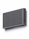 Rendl Light Studio Choix 175 Wall-Mounted Outdoor Light LED IP54 10W with Warm White Light Double Beam 17.4x17.4x9εκ.
