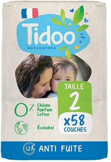 Tidoo Klebeband-Windeln Nr. 2 für 3-6kg 58cm