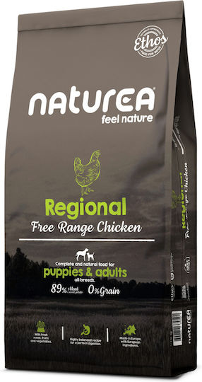 Naturea Regional Puppies & Adults 10kg Ξηρά Τροφή Σκύλων χωρίς Σιτηρά με Κοτόπουλο