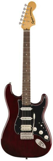 Squier Cv 70s Elektrische Gitarre Stratocaster mit HSS Tonabnehmerkonfiguration Walnut