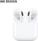 WK V04 In-ear Bluetooth Handsfree Ακουστικά με Θήκη Φόρτισης Λευκά