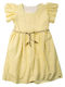 All Yellow Children's Dress Short Sleeve Set with Accessories Rose Yellow