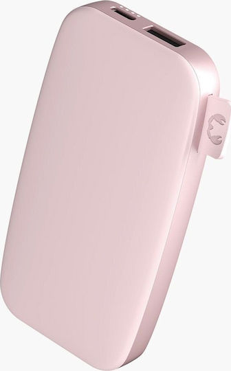 Fresh 'n Rebel Power Bank 6000mAh με Θύρα USB-A και Θύρα USB-C Smokey Pink
