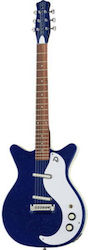 Danelectro 59m Nos+ Blue Metalflake 60th Ηλεκτρική Κιθάρα με Θήκη Μπλε