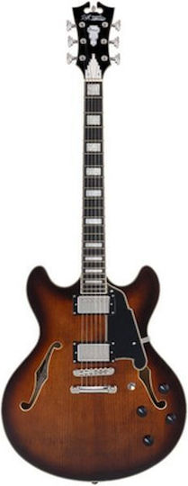 D'Angelico Premier Dc Elektrische Gitarre ES Bersten