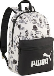 Puma School Bag Backpack Junior High-High School in White color L25 x W12 x H36cm 13lt