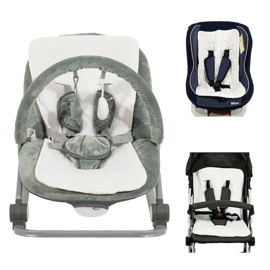 Just Baby Stroller Mattress 38x70cm JB 124 Blue Stars