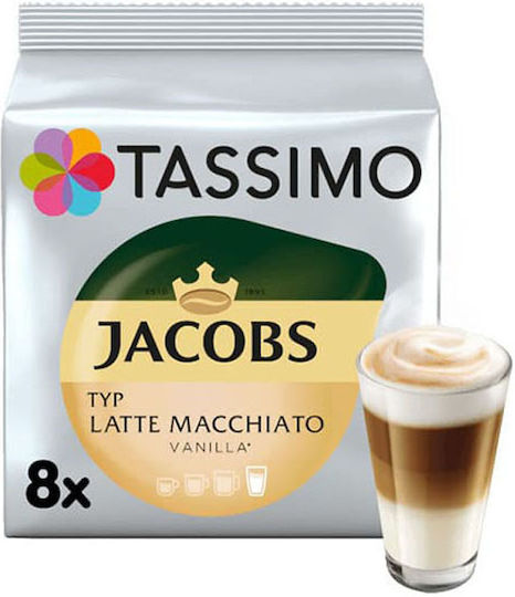 Tassimo Capsules Espresso Latte Macchiato Vanilla Vanilla Compatible with Machine Tassimo 8caps,tobolek