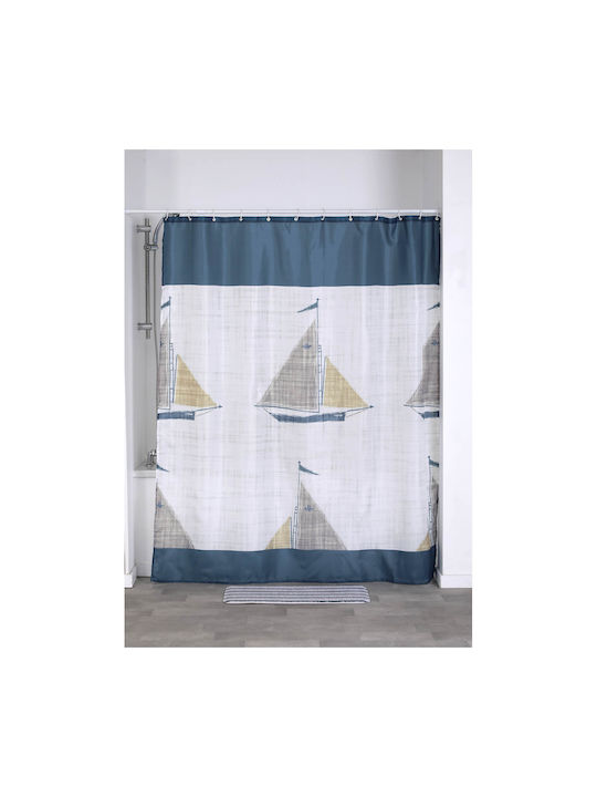 Eurocasa Shower Curtain Fabric 180x200cm White