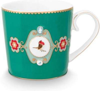 PiP Studio Love Birds Medallion Cană din Porțelan Verde 250ml