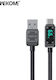 WK USB 2.0 Cable USB-C Male - USB-A Black 1m 250771